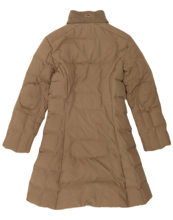 Napapijri Polstret frakke til kvinder UK 10 Lille brun polyester