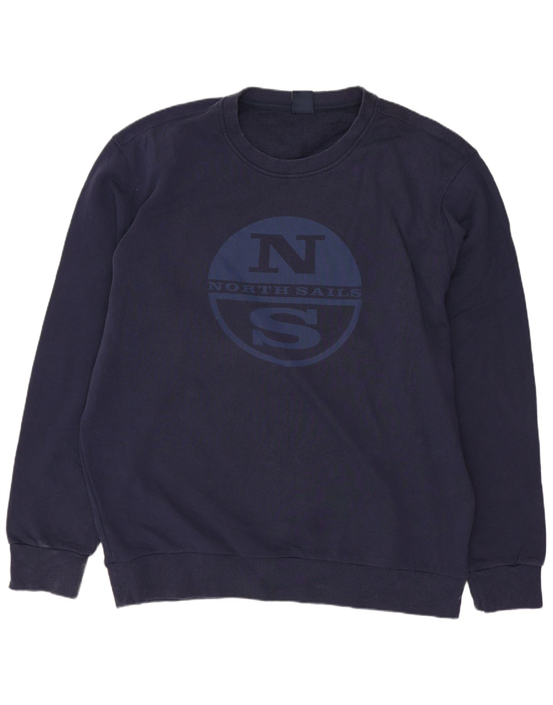 North Sails Herre Grafisk Sweatshirt Jumper 3XL Navy Blue Bomuld