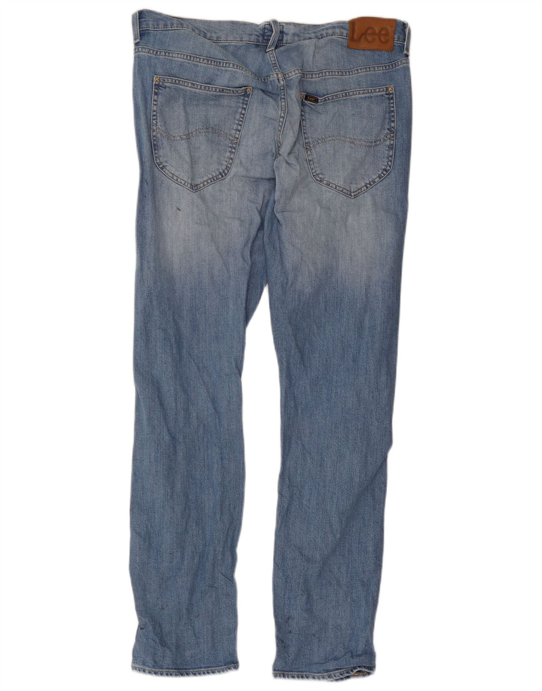 Lee Mens Daren Straight Jeans W34 L32 Blå Bomuld
