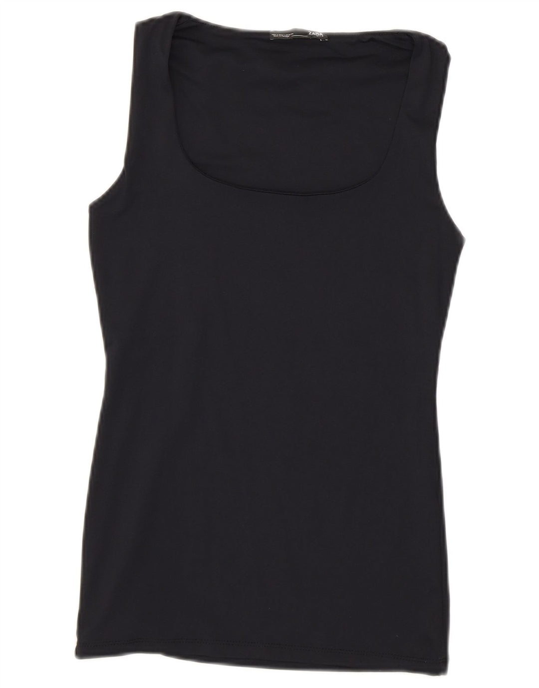 Zara Dame Ærmeløs Vest Top UK 8 Small Navy Blue
