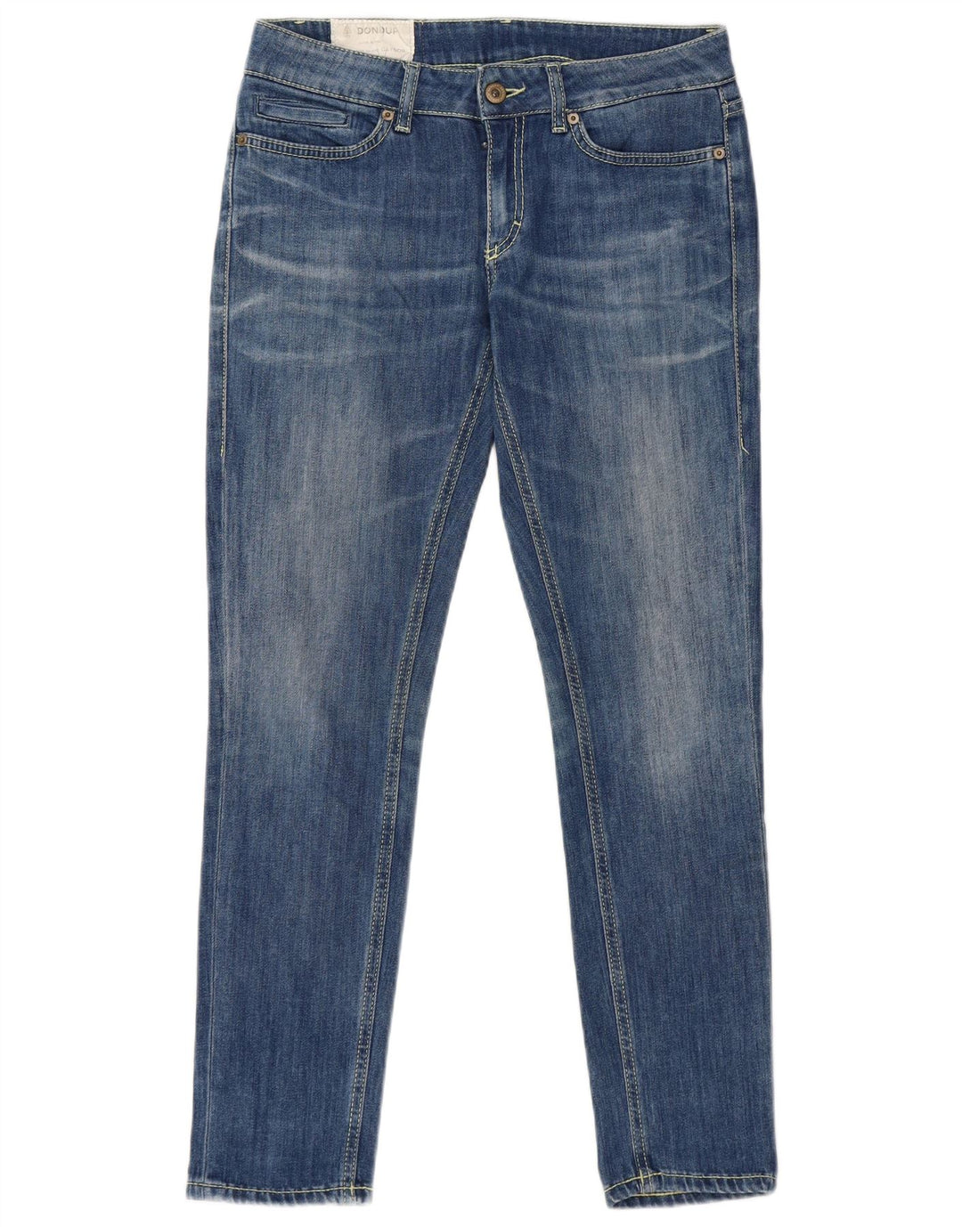 Dondup Dame Slim Jeans W28 L28 Blå Bomuld