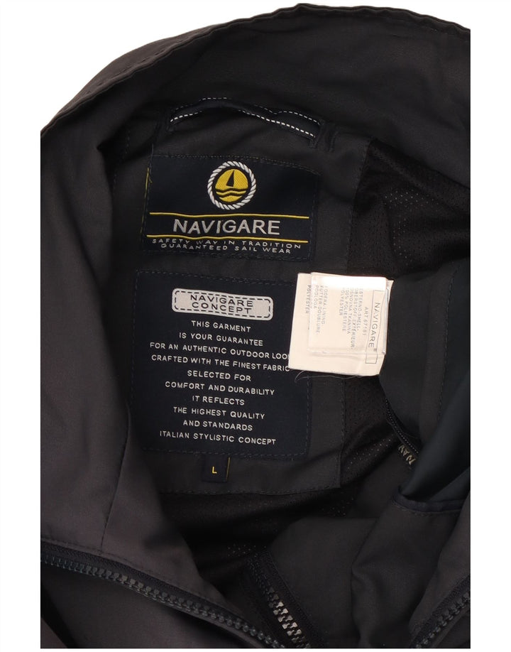 Navigare Bomberjakke til mænd UK 40 Large Navy Blue Polyester