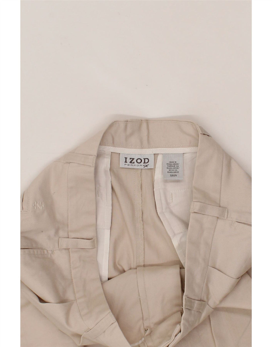 IZOD Mens Pegged Chino Trousers W32 L29 Beige Cotton Vintage Izod and Second-Hand Izod from Messina Hembry 