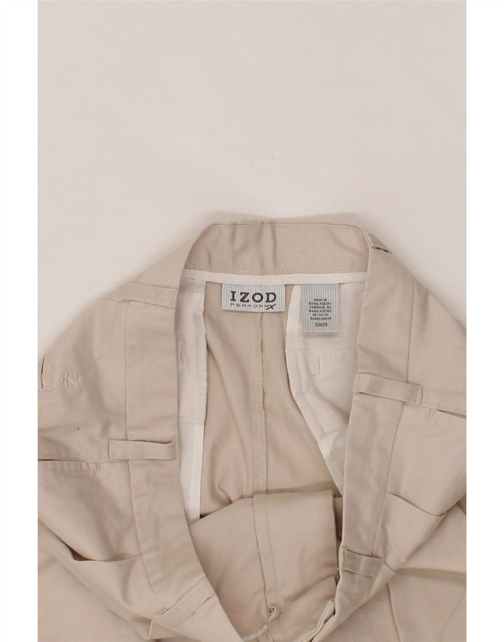 IZOD Mens Pegged Chino Trousers W32 L29 Beige Cotton Vintage Izod and Second-Hand Izod from Messina Hembry 