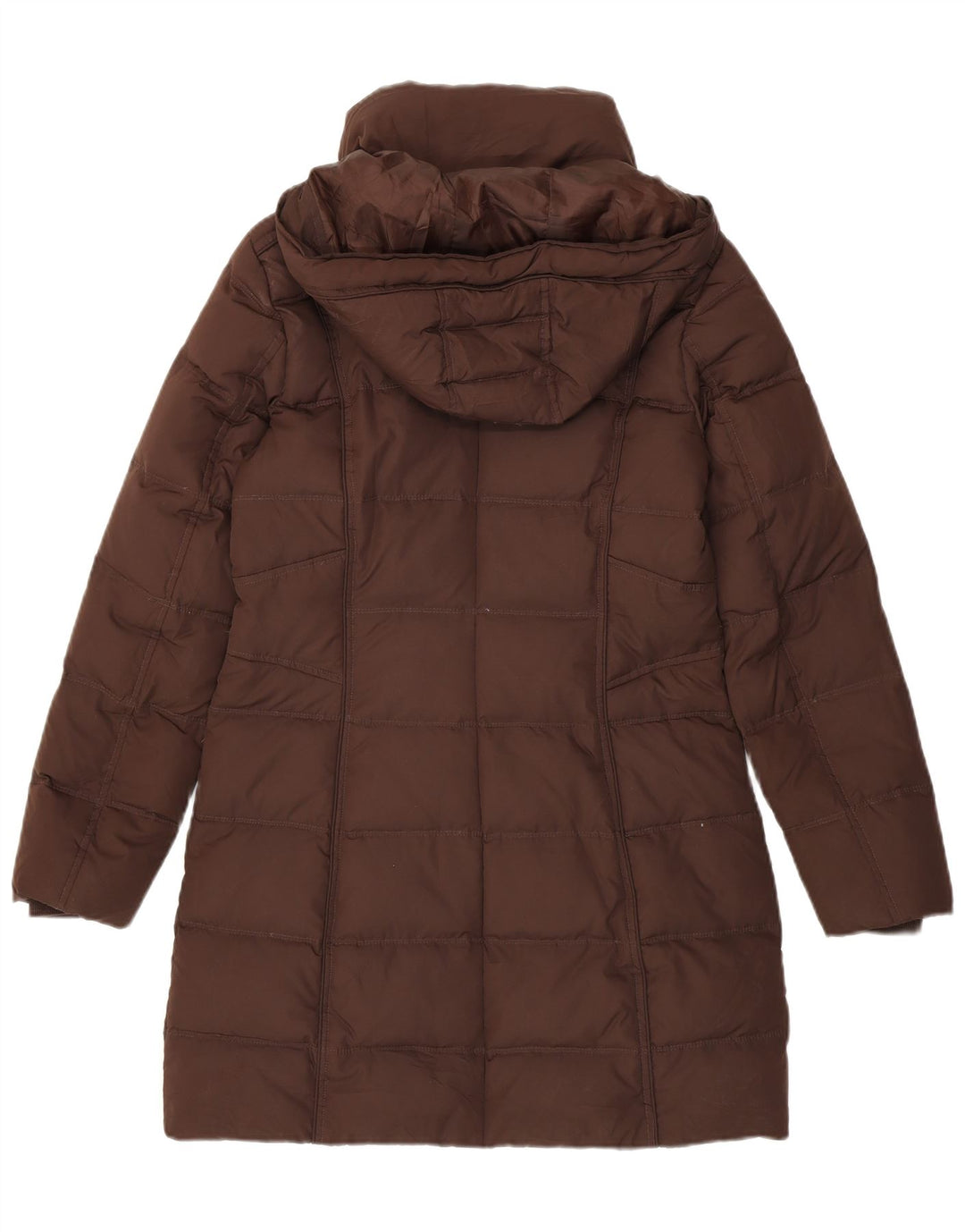 EDC polstret frakke med hætte til kvinder UK 14 medium brun polyester
