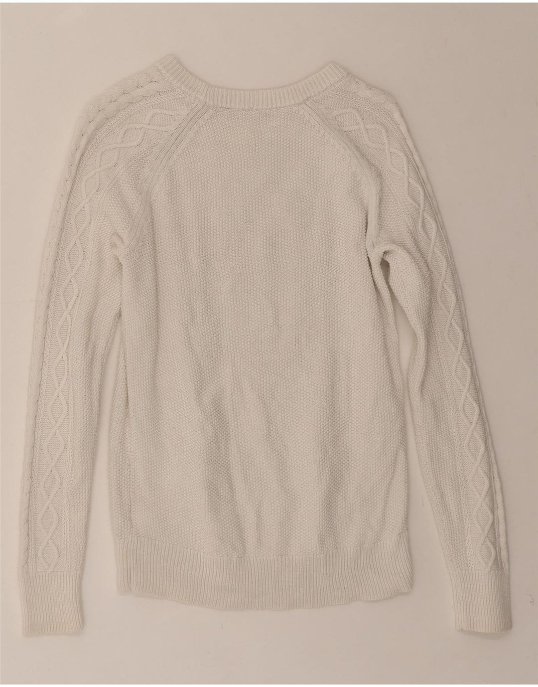 GAP Womens Boat Neck Jumper Sweater UK 10 Small White Cotton Vintage Gap and Second-Hand Gap from Messina Hembry 