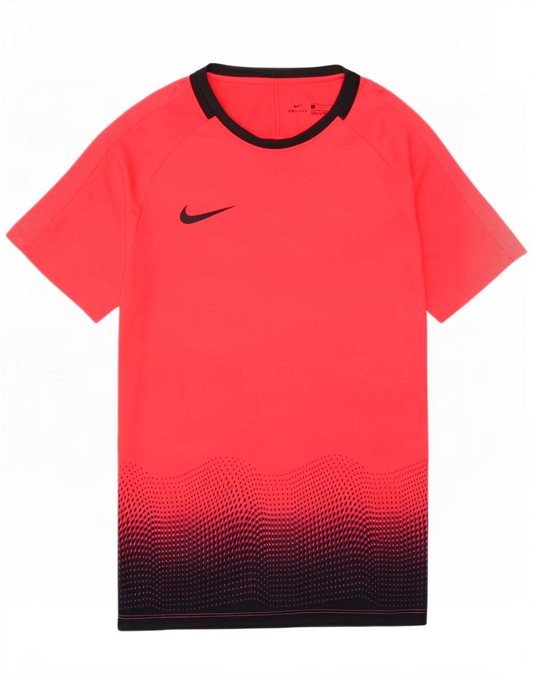 Nike Herre Dri Fit T-Shirt Top Lille Rød Colourblock