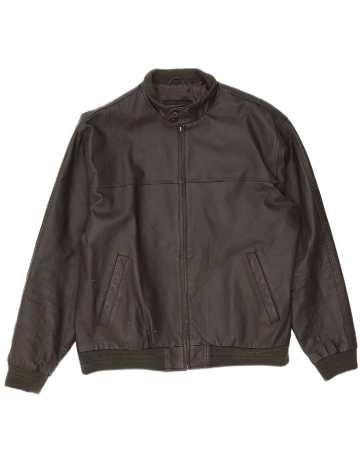 Vintage herre læderjakke UK 42 XL Brun