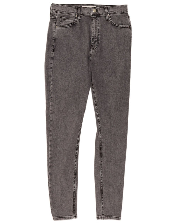 Topshop Dame Jamie Skinny Jeans UK 12 Medium W30 L29 Grå Bomuld