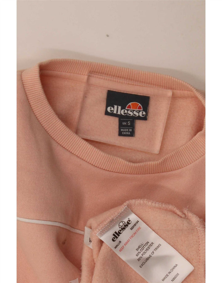 Ellesse Womens Grafisk Oversized Sweatshirt Jumper UK 10 Small Orange