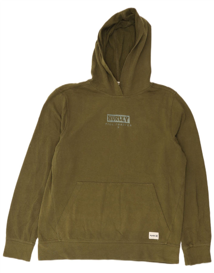 Hurley Herre grafisk hættetrøje Jumper Medium Khaki Bomuld