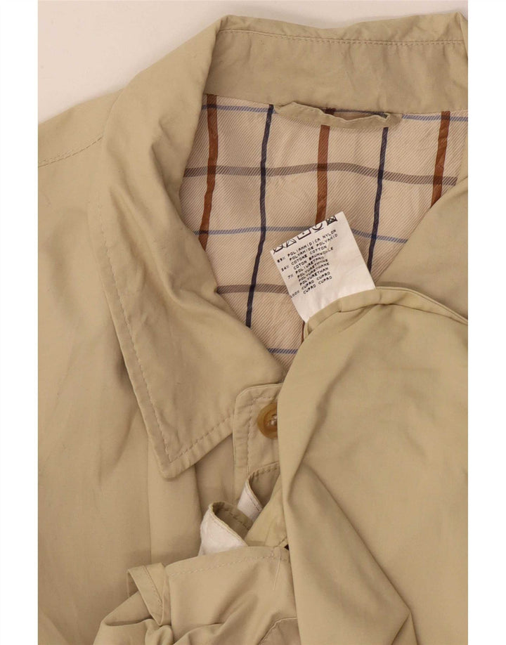 Aquascutum Trench Coat til mænd IT 50 Stor Beige Polyamid