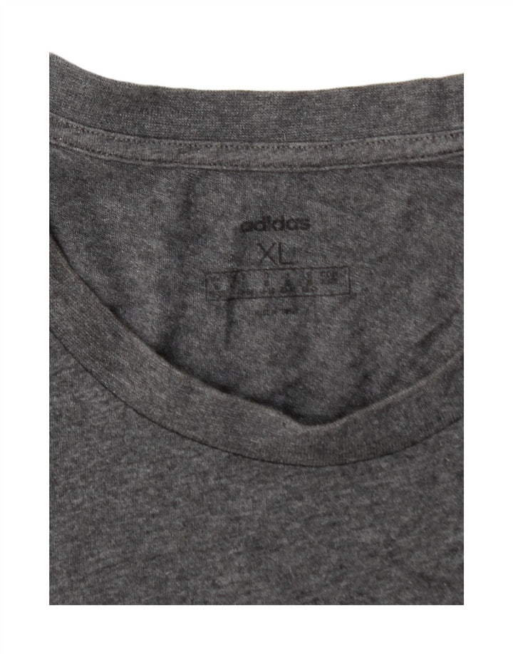 ADIDAS Womens T-Shirt Top UK 18 XL Grey