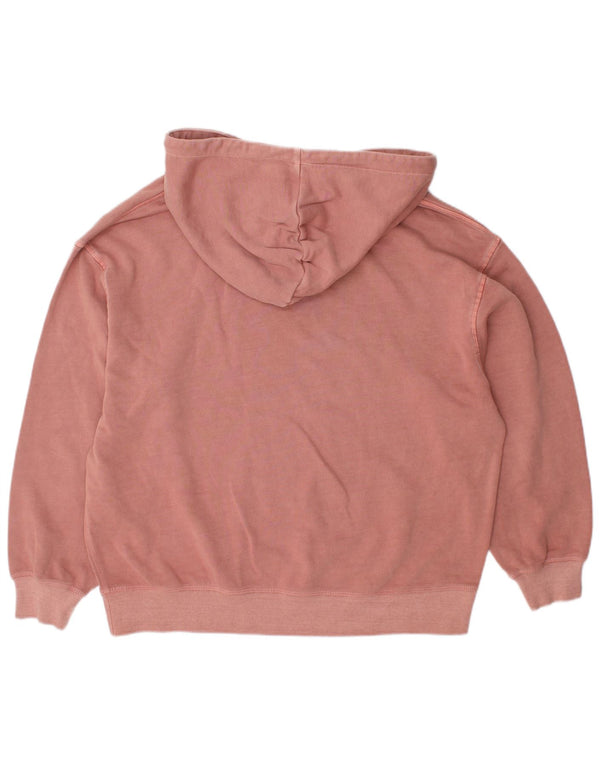 TOMMY HILFIGER Grafisk oversized hættetrøje til kvinder, UK 18 XL Pink Bomuld