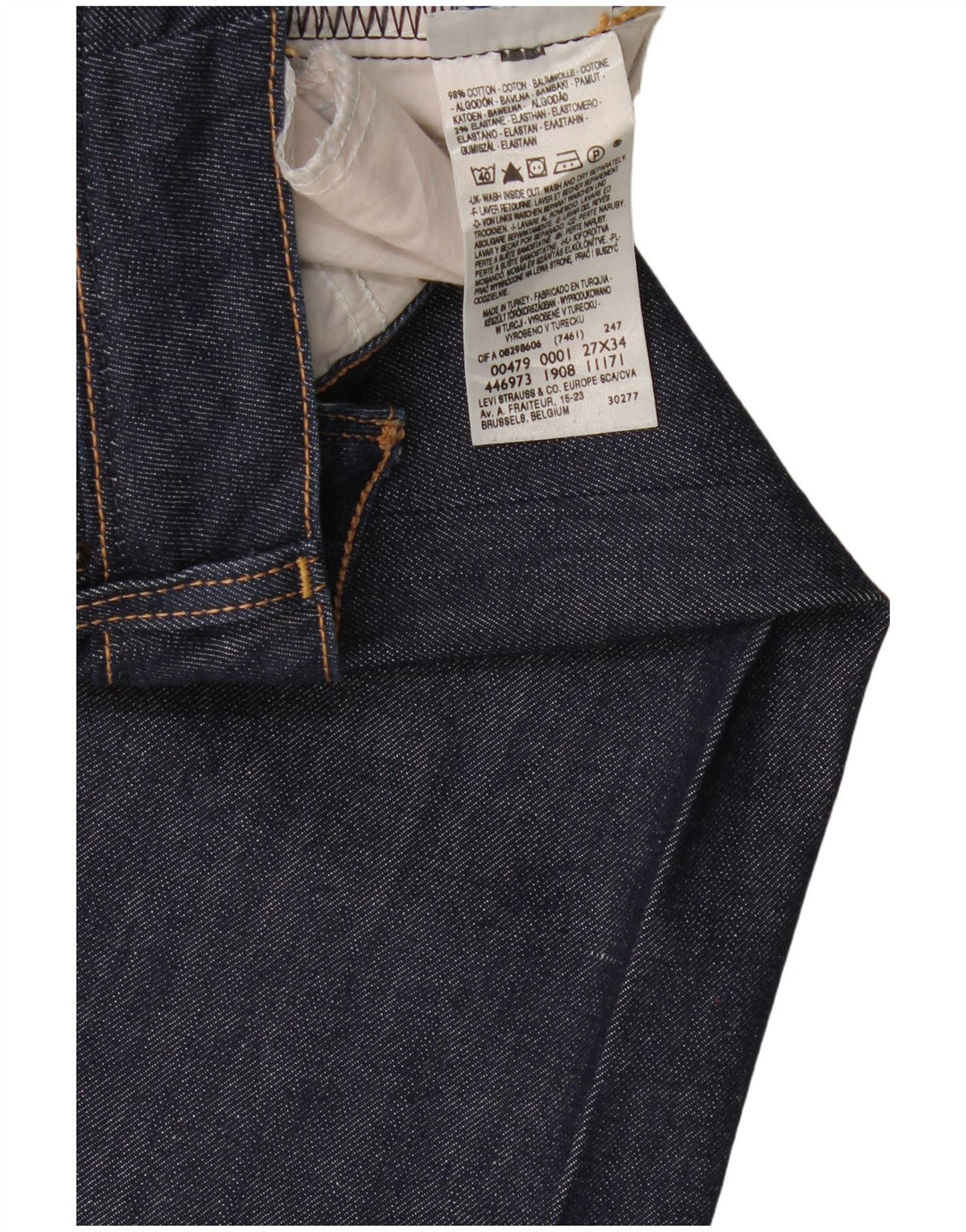 Levi's Dame 479 Booty Flared Jeans W27 L34 Marineblå Bomuld