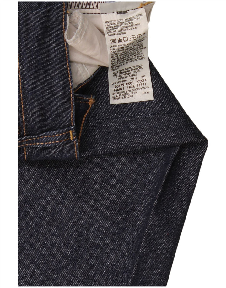 Levi's Dame 479 Booty Flared Jeans W27 L34 Marineblå Bomuld