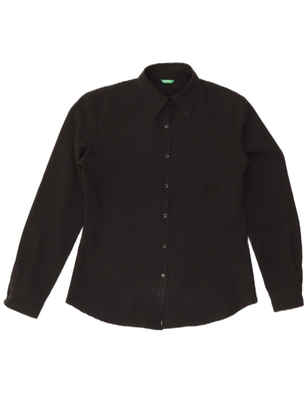 Benetton Dameskjorte UK 14 Medium Sort