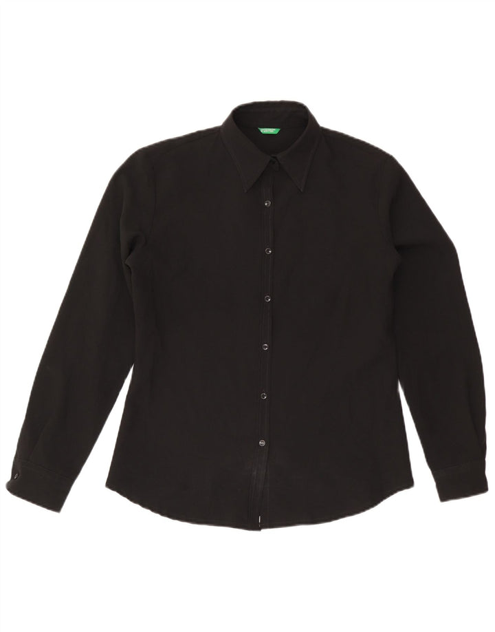 Benetton Dameskjorte UK 14 Medium Sort