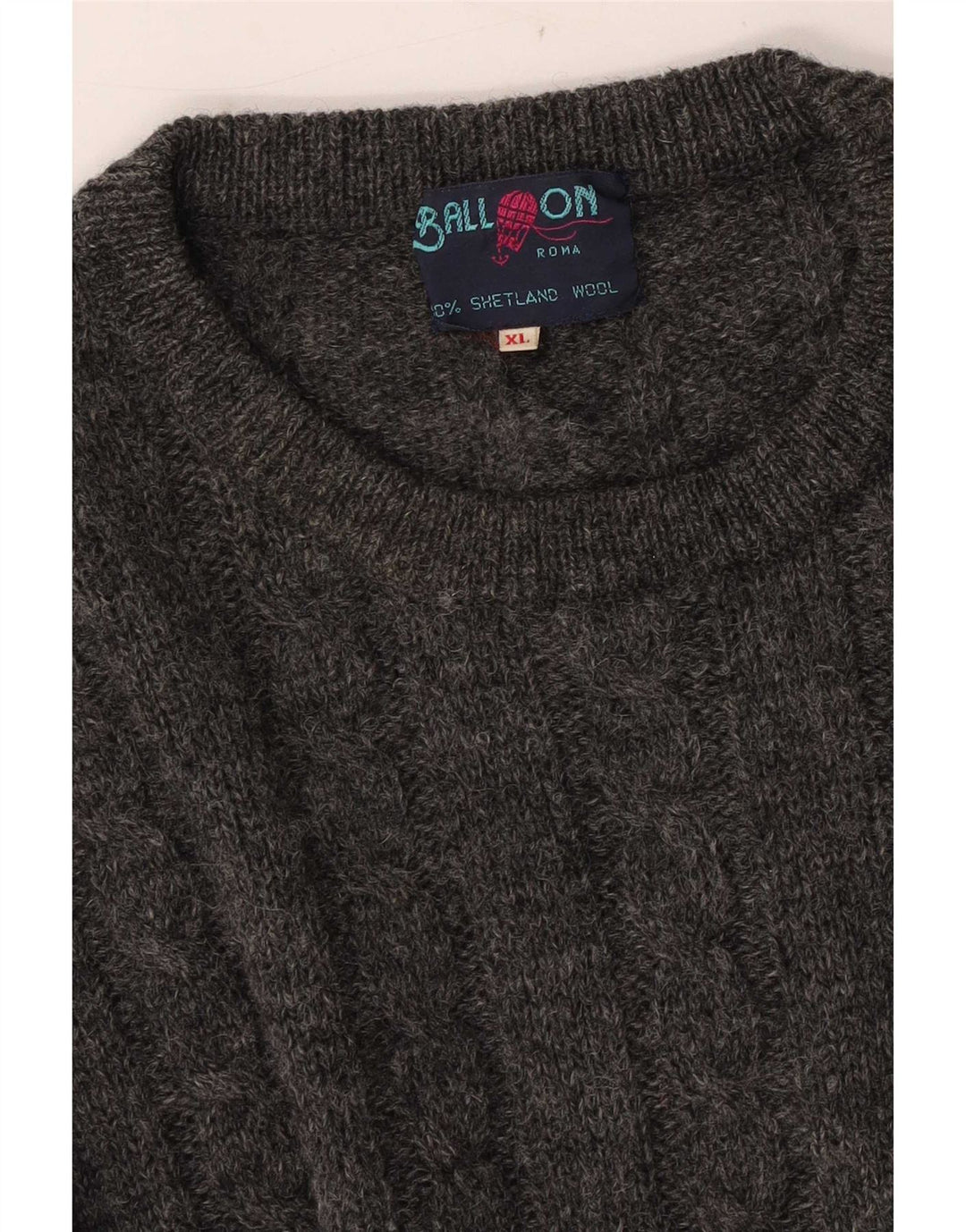 Ball On Herre Crew Neck Jumper Sweater XL Grå Uld