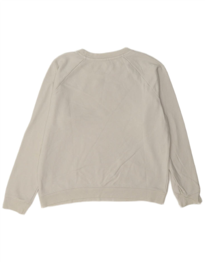 Levi's Dame Grafisk Oversized Sweatshirt Jumper UK 10 Lille hvid bomuld
