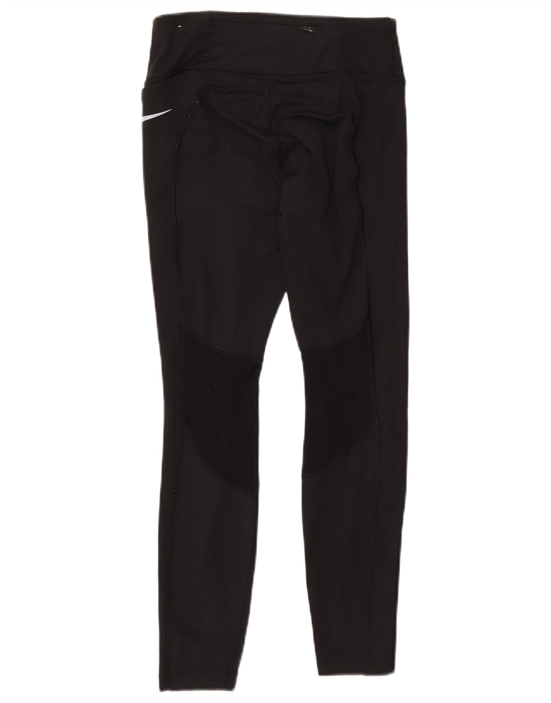 NIKE Dame Dri Fit Leggings UK 10 Lille sort polyester