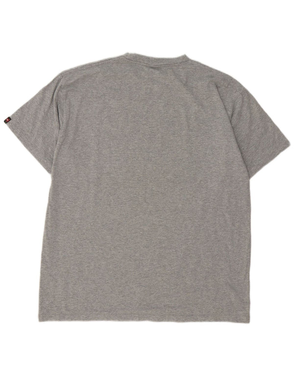 Quiksilver Mens Graphic T-Shirt Top Large Grey