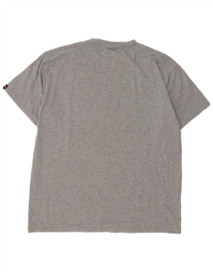 Quiksilver Herre Grafisk T-Shirt Top Stor Grå