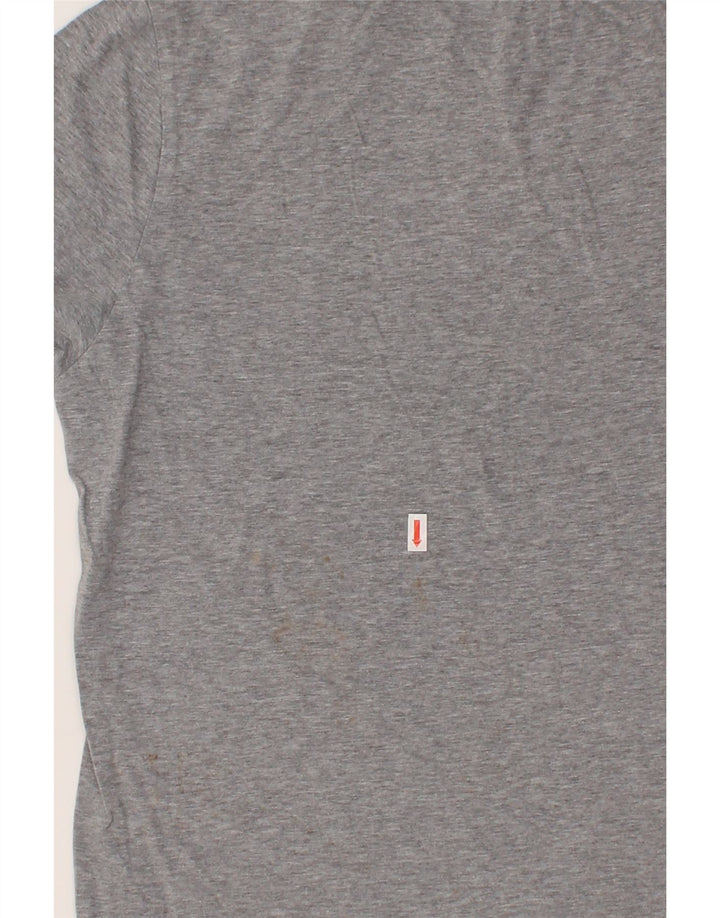 TOMMY HILFIGER Herre grafisk T-shirt top mellemgrå bomuld