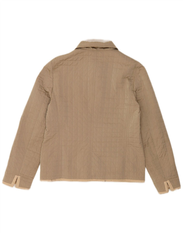 Marella Quiltet jakke til kvinder UK 14 Medium Beige Polyester