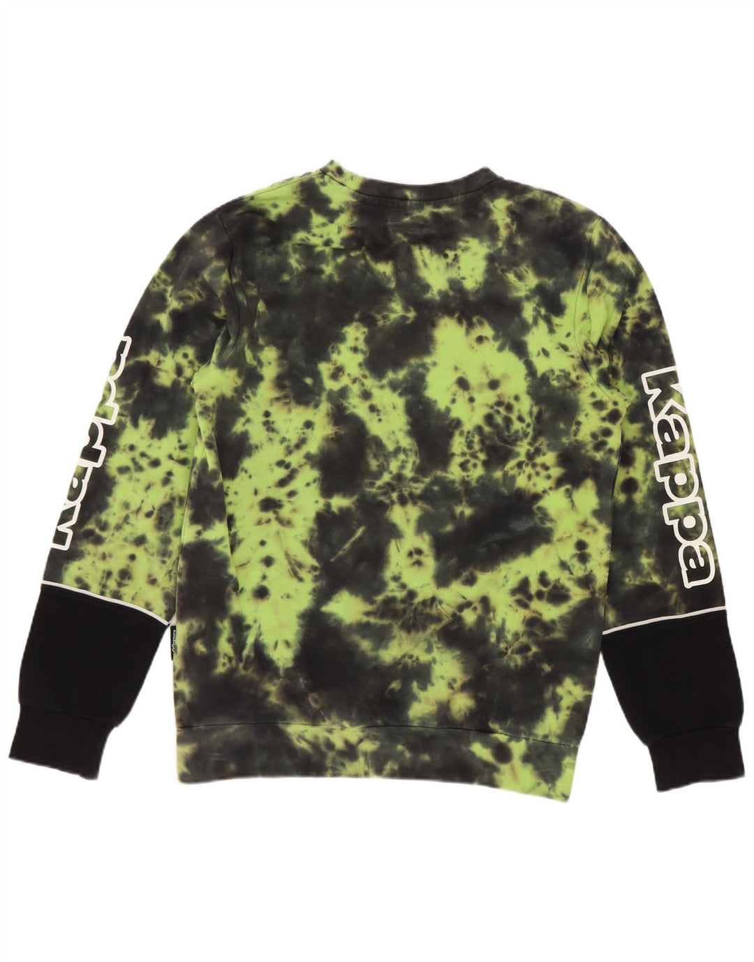 Kappa Boys Graphic Sweatshirt Jumper 11-12 år Green Tie Dye
