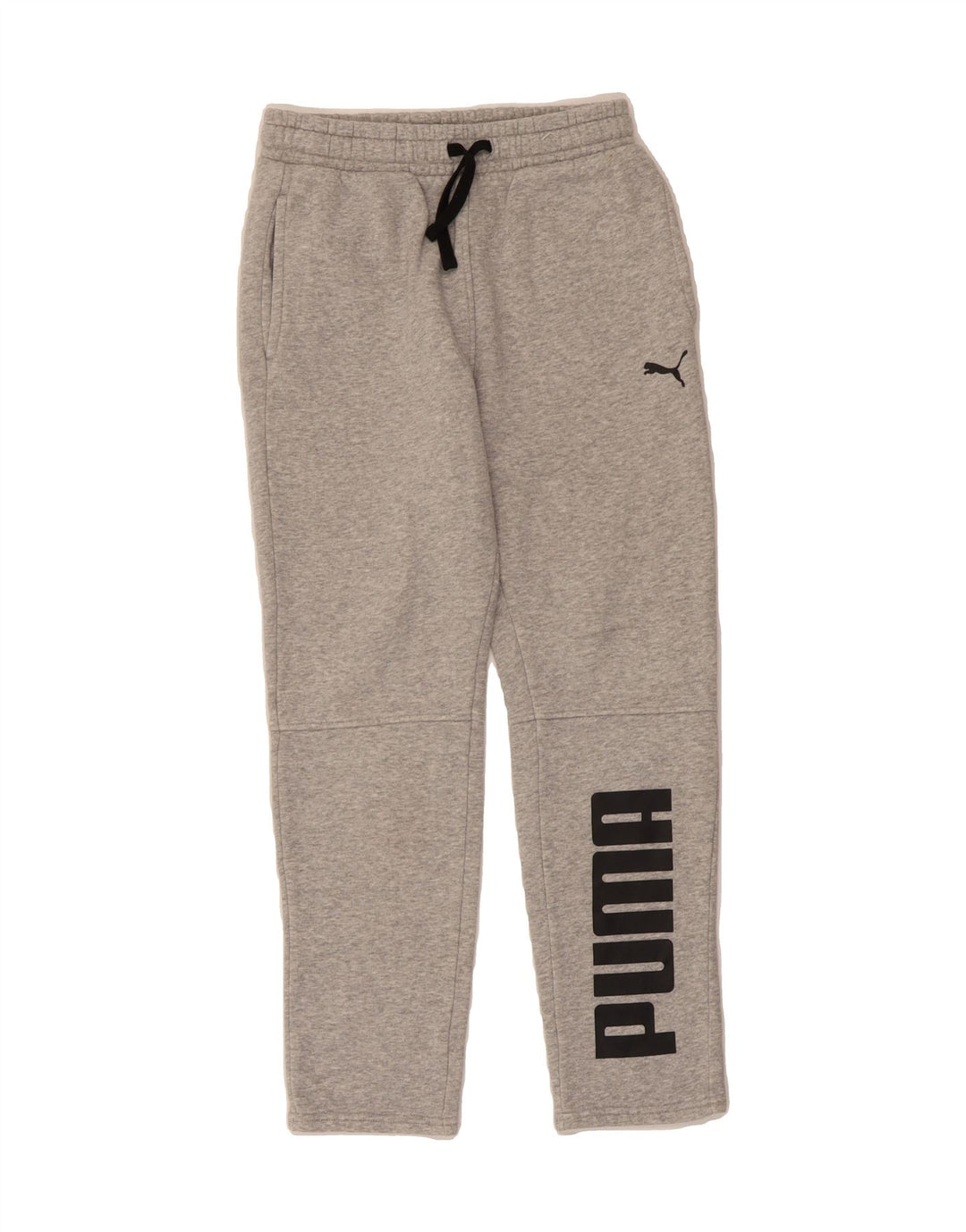 PUMA Boys Graphic Tracksuit Trousers 11-12 Years Large Grey Cotton Vintage Puma and Second-Hand Puma from Messina Hembry 