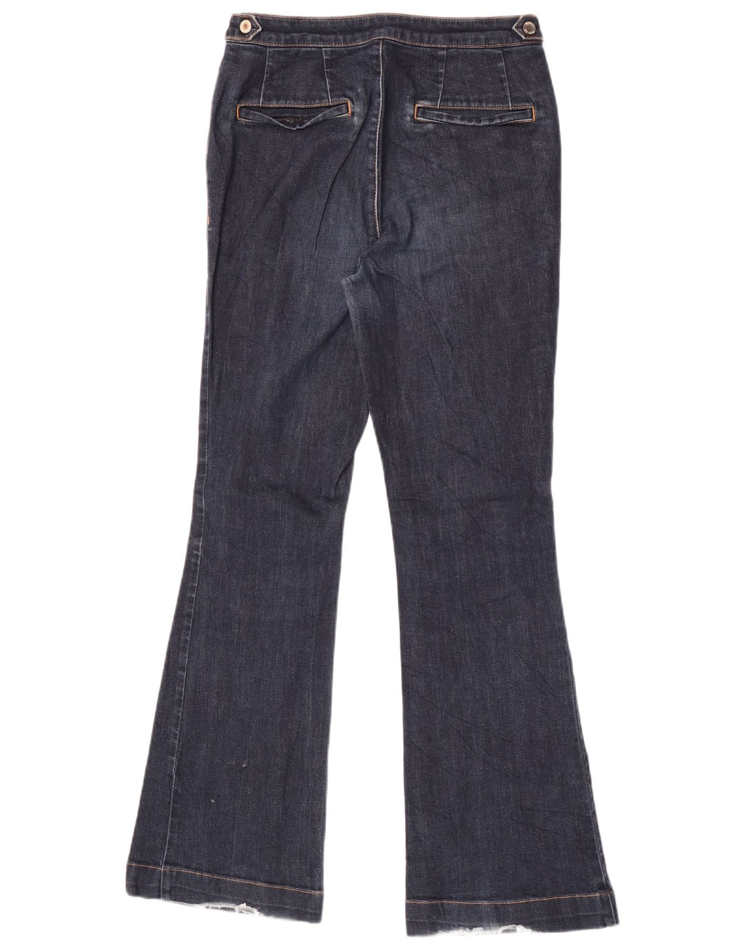 Massimo Dutti Dame Flared Jeans EU 36 XS W26 L30 Navy Blue