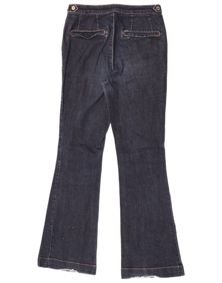 Massimo Dutti Dame Flared Jeans EU 36 XS W26 L30 Navy Blue