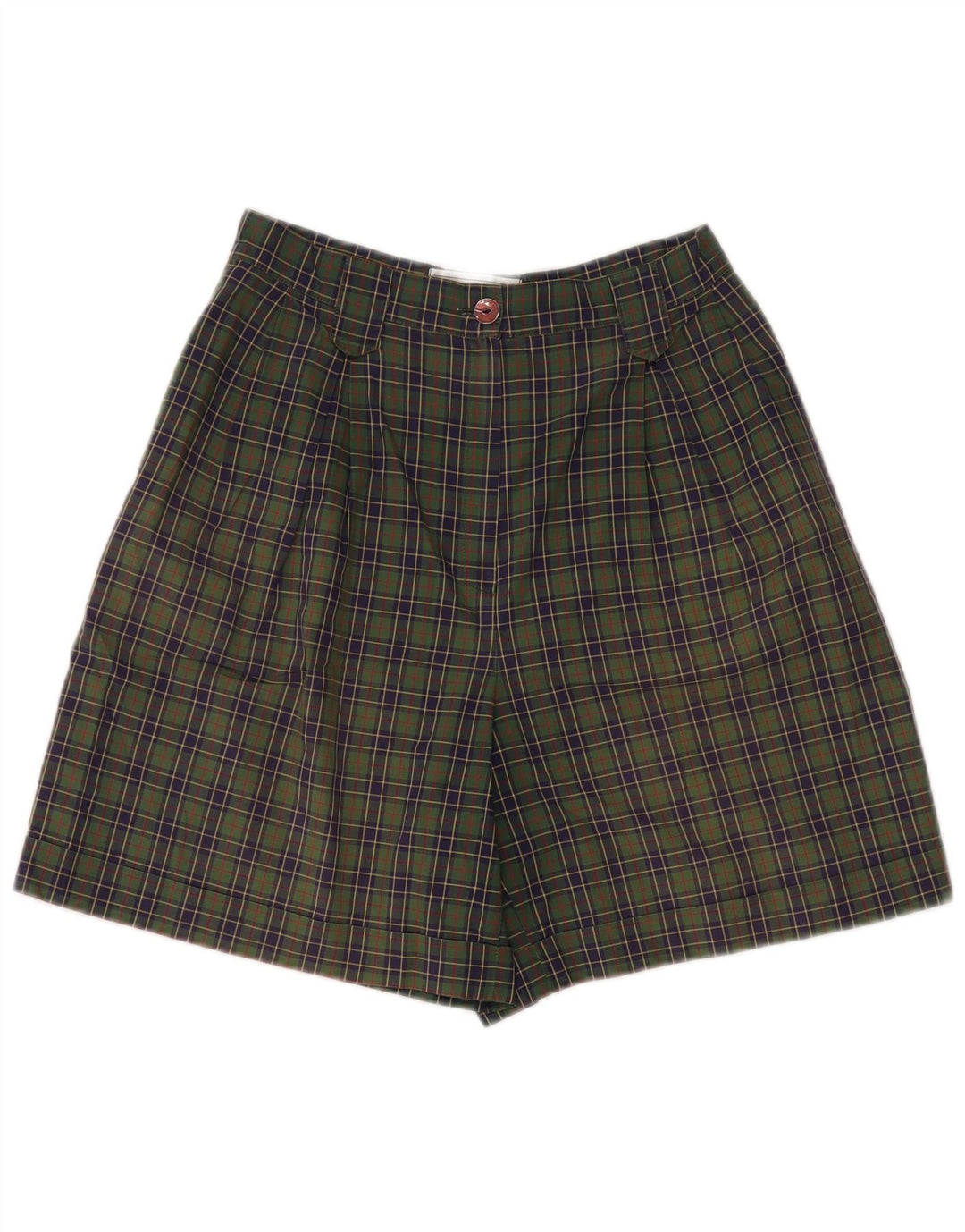 All Over Dame Chino Shorts IT 44 Medium W28 Grøn Ternet