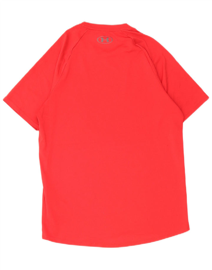 Under Armour Herre T-Shirt Top Lille Rød Polyester