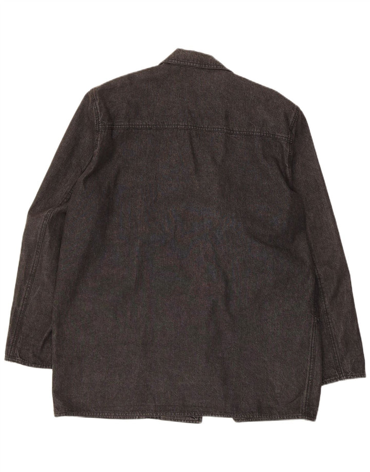 Marina Rinaldi Dame 2 Button Oversized Blazer Jakke Størrelse 21 Medium Sort