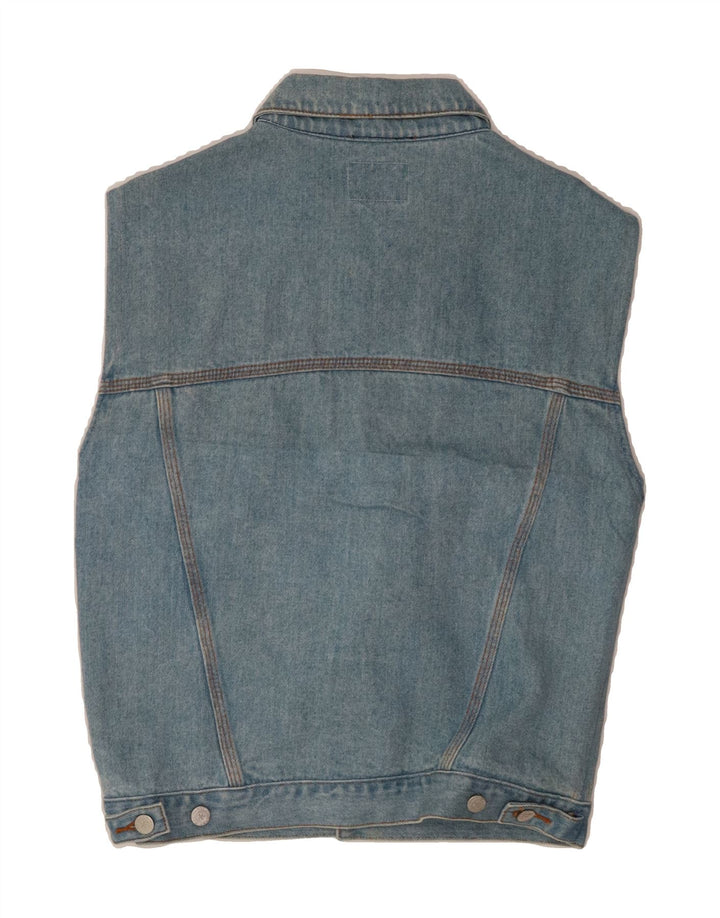 VINTAGE Mens Denim Gilet UK 36 Small Blue Vintage Vintage and Second-Hand Vintage from Messina Hembry 