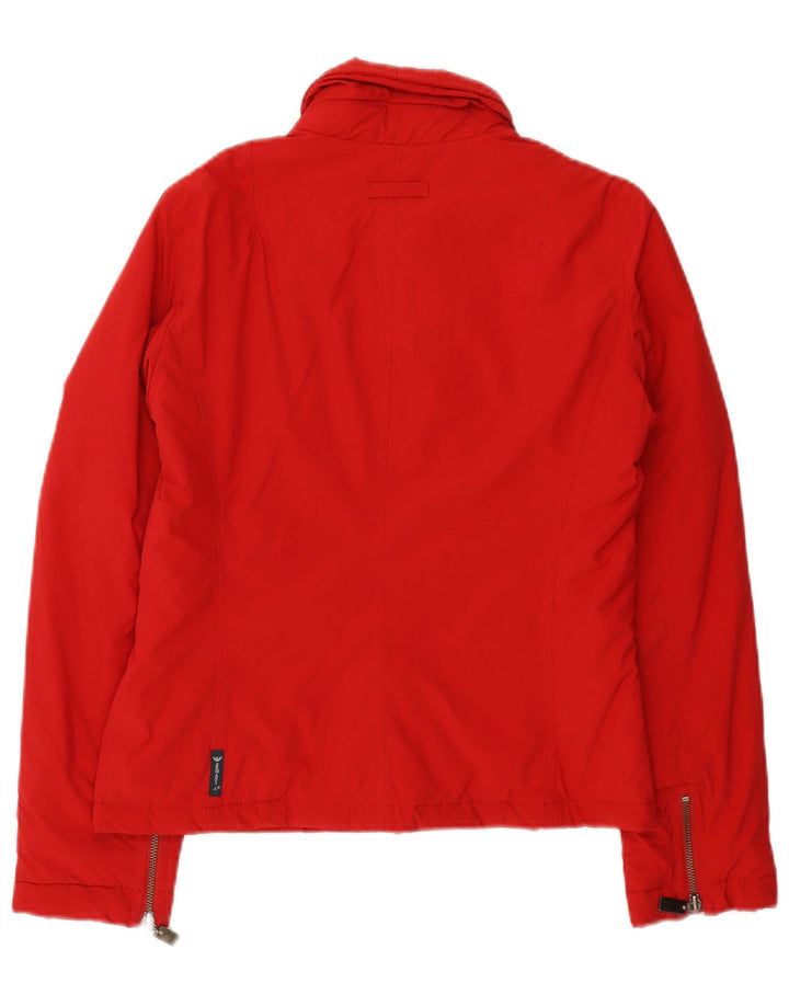 Armani Jeans Dame Bomber Jacket EU 42 Large Rød Polyester