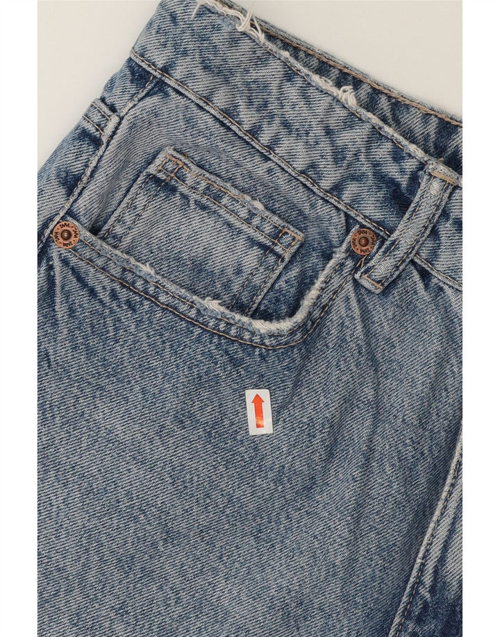 ZARA Womens Distressed Straight Jeans EU 38 Small W28 L28 Blue Cotton Vintage Zara and Second-Hand Zara from Messina Hembry 