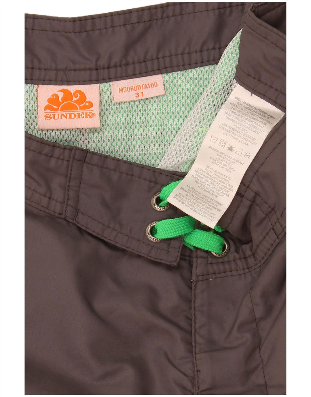 Sundek Herre badeshorts Medium Grå Colourblock Polyester