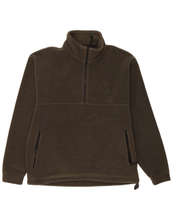 SALEWA Fleecetrøje med lynlås til mænd XS Grøn Polyester Sports