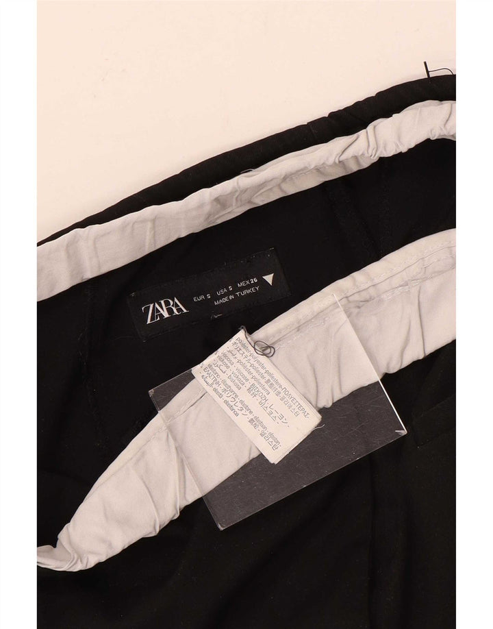 Zara Damebukser med brede ben Small W26 L30 Sort polyester