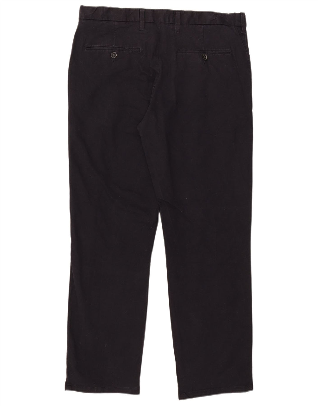 Marks & Spencer Herre Regular Chino Bukser W34 L29 Sort Bomuld