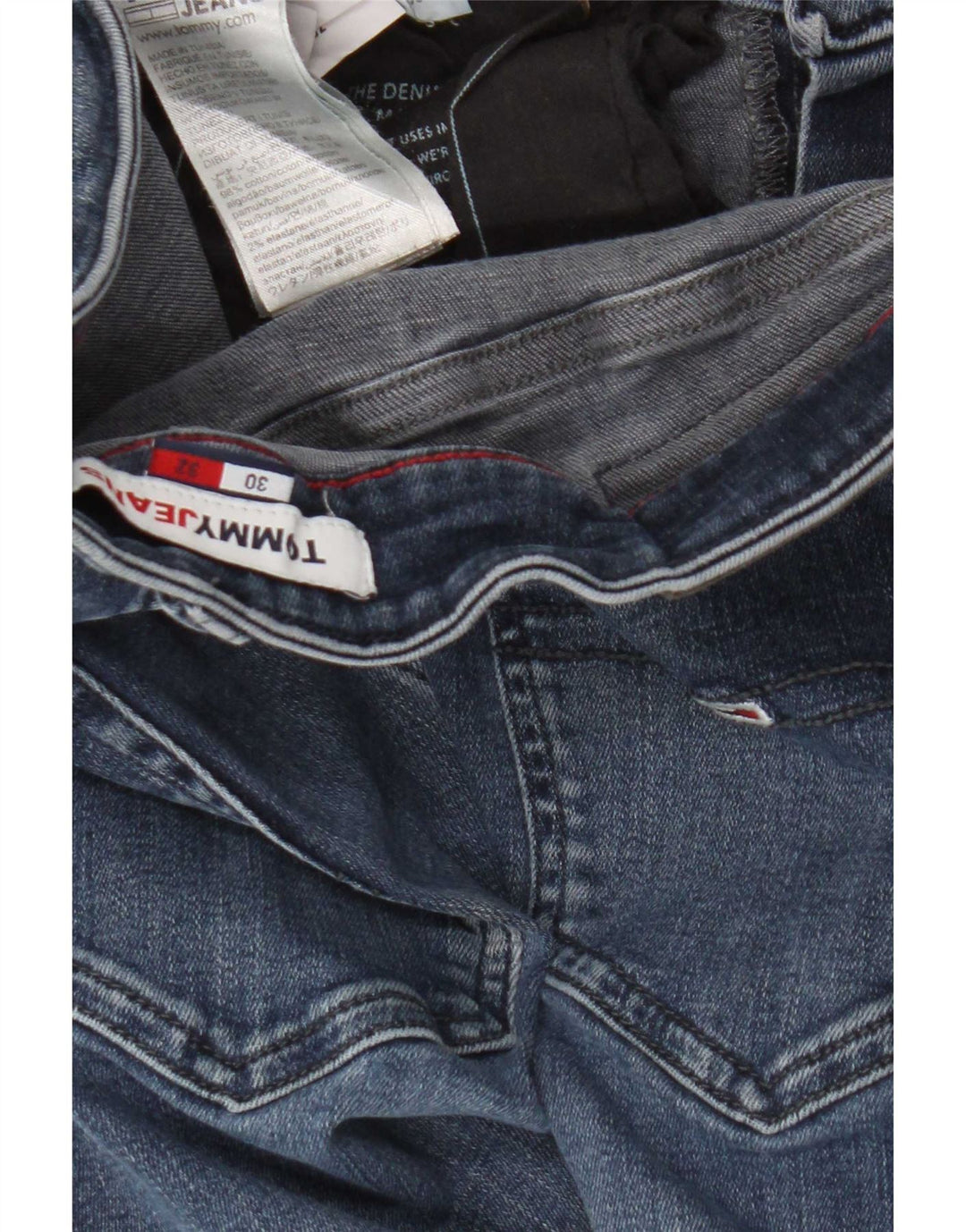 Tommy Hilfiger Dame Slim Jeans W30 L32 Blå Bomuld