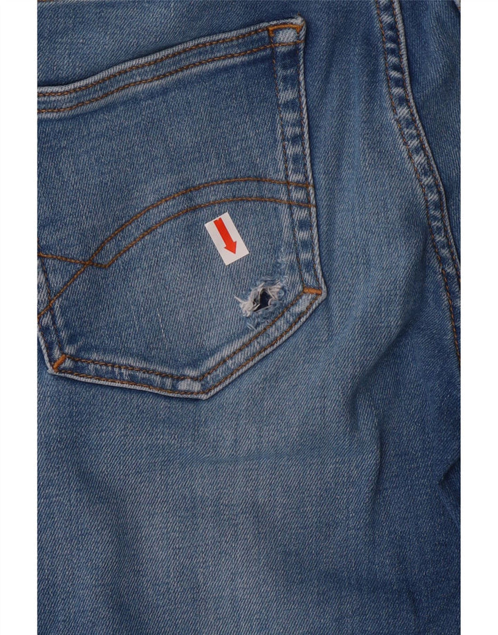 Tommy Hilfiger Boys Distressed Slim Jeans 11-12 år W24 L26 Blue Cotton