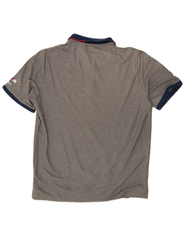 PUMA Herre BMW Motorsport Rugby Polo Shirt Stor Grå