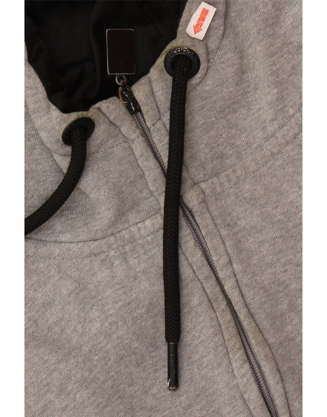 MAJESTISK Dame New York Yankees Hættetrøje med lynlås UK 14 Medium Grå