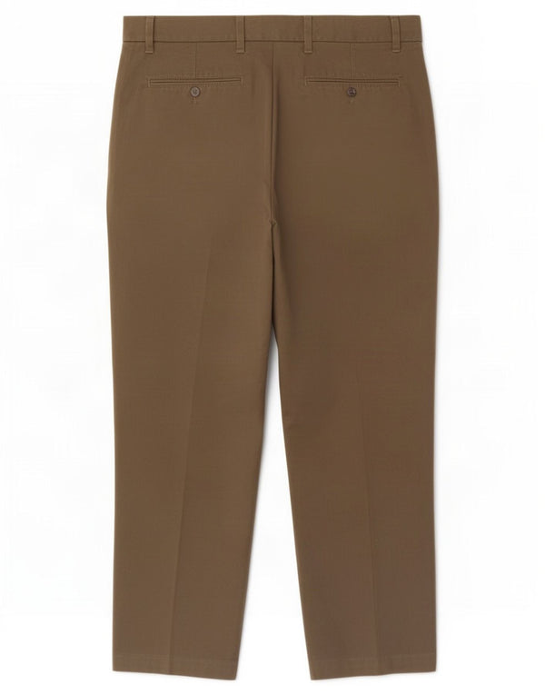 Marks & Spencer Herre Lige bukser med almindelig jakkesæt W38 L29 Khaki Bomuld