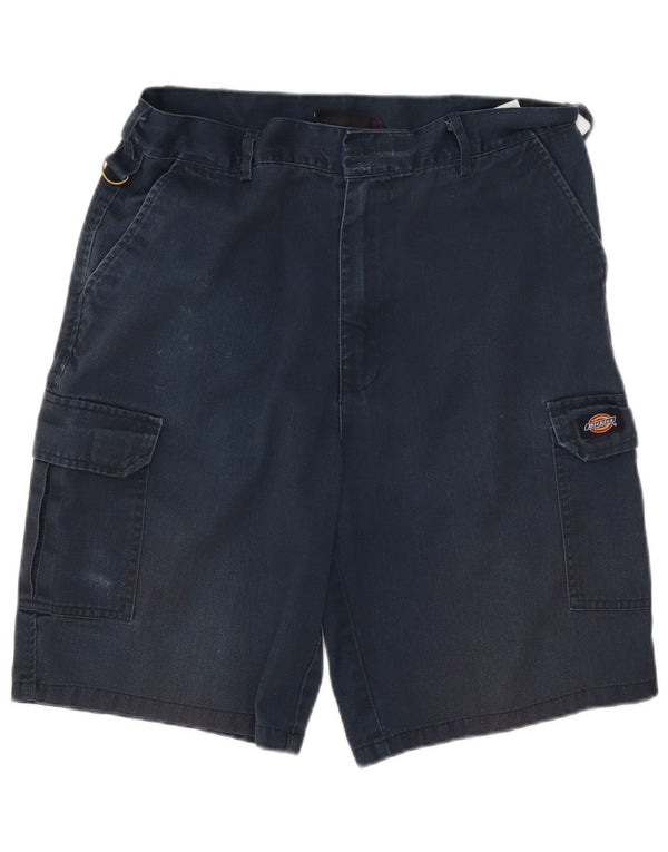 Dickies Herre Cargo Shorts W34 Large Navy Blue Polyester