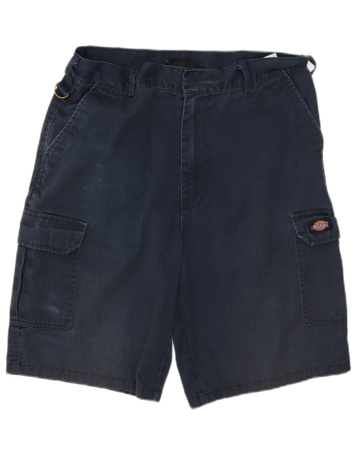 Dickies Herre Cargo Shorts W34 Large Navy Blue Polyester